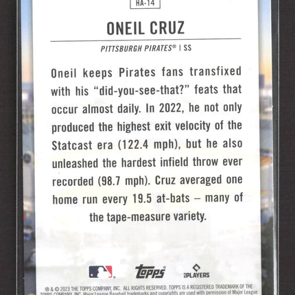 2023 Topps Home Field Advantage Oneil Cruz #HA-14