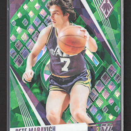 2024 Panini Phoenix Basketball Pete Maravich #45 Green 016/149