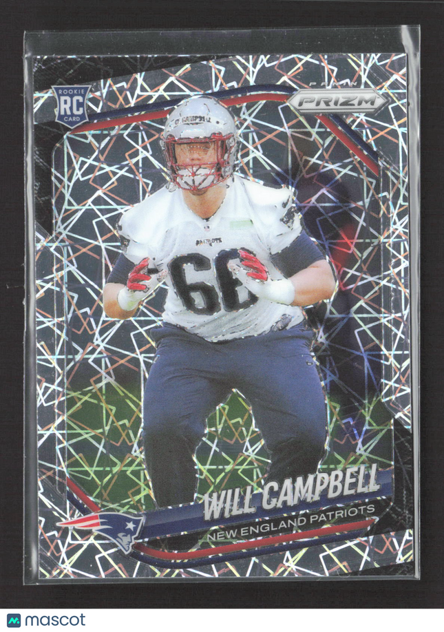 2025 Panini Prizm Will Campbell #312 Lazer RC