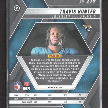 2025 Panini Mosaic Football Travis Hunter #279 Blue Reactive RC