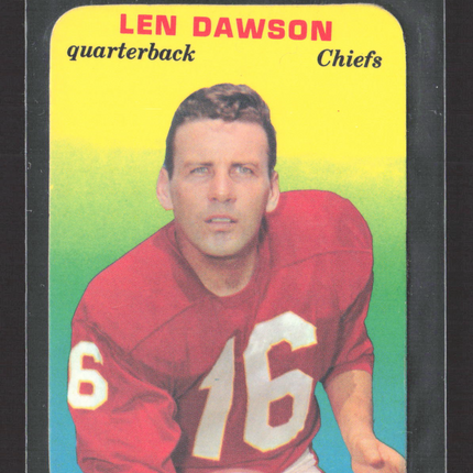 1969 Topps Football Stamps Len Dawson #27