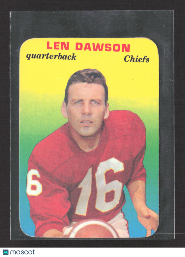 1969 Topps Football Stamps Len Dawson #27