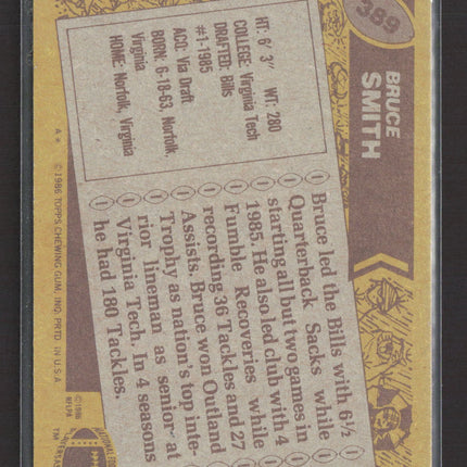 1986 Topps Bruce Smith #389 /