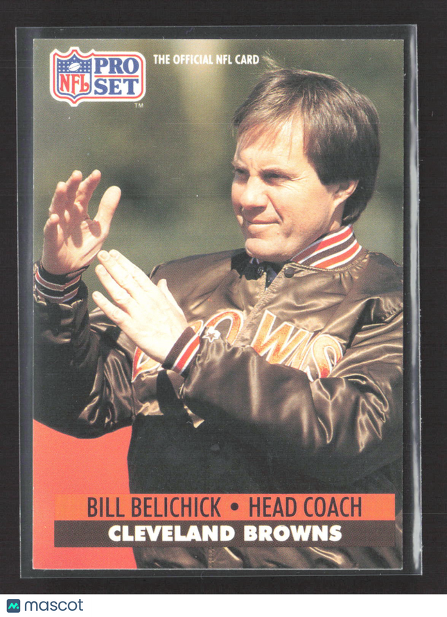 1991 Pro Set Bill Belichick #126 Rc