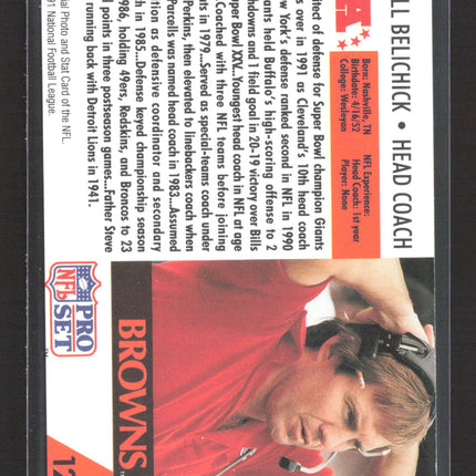 1991 Pro Set Bill Belichick #126 Rc