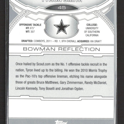 2011 Bowman Sterling Tyron Smith #45 RC