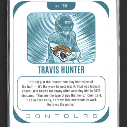 2025 Panini Phoenix Football Contours Travis Hunter #15 RC
