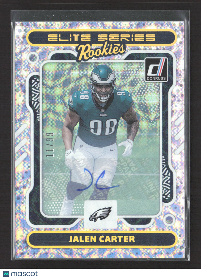 2023 Panini Donruss Elite Series Rookies Jalen Carter #5 Holo 11/99