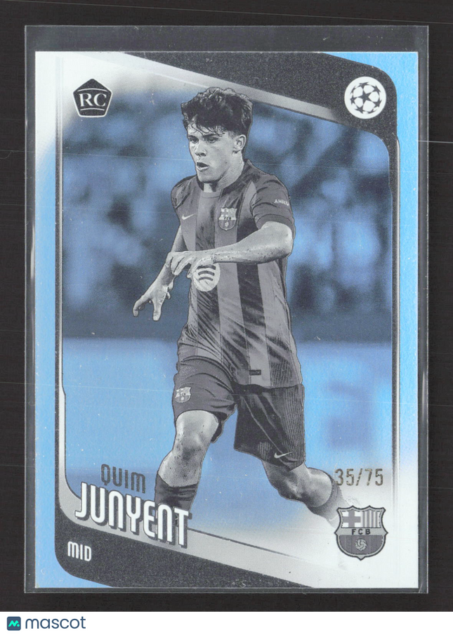 2026 Topps UEFA Champions League Quim Junyent #93 Blue RC 35/75