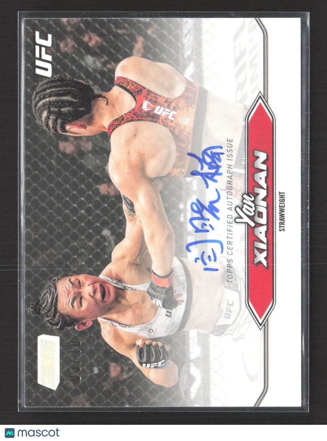 2025 Topps Stadium Club UFC Yan Xiaonan #BCA-YXN