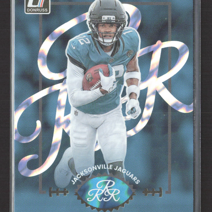 2025 Panini Donruss Football Rated Rookies Retro Travis Hunter #4