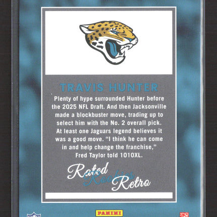 2025 Panini Donruss Football Rated Rookies Retro Travis Hunter #4