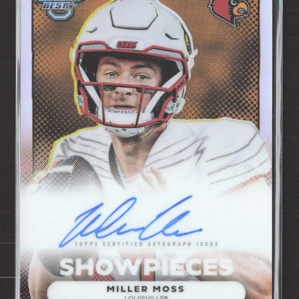 2025 Topps Bowman University Best Football Showpieces Miller Moss #BSA-MM Auto
