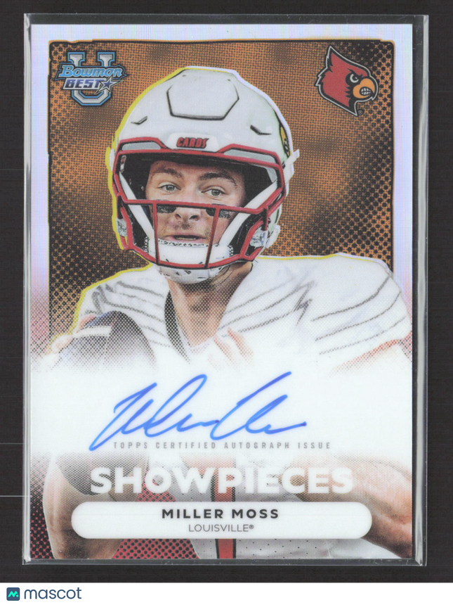 2025 Topps Bowman University Best Football Showpieces Miller Moss #BSA-MM Auto