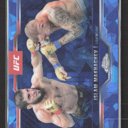 2025 Topps Chrome UFC Islam Makhachev #200 Blue Sapphire