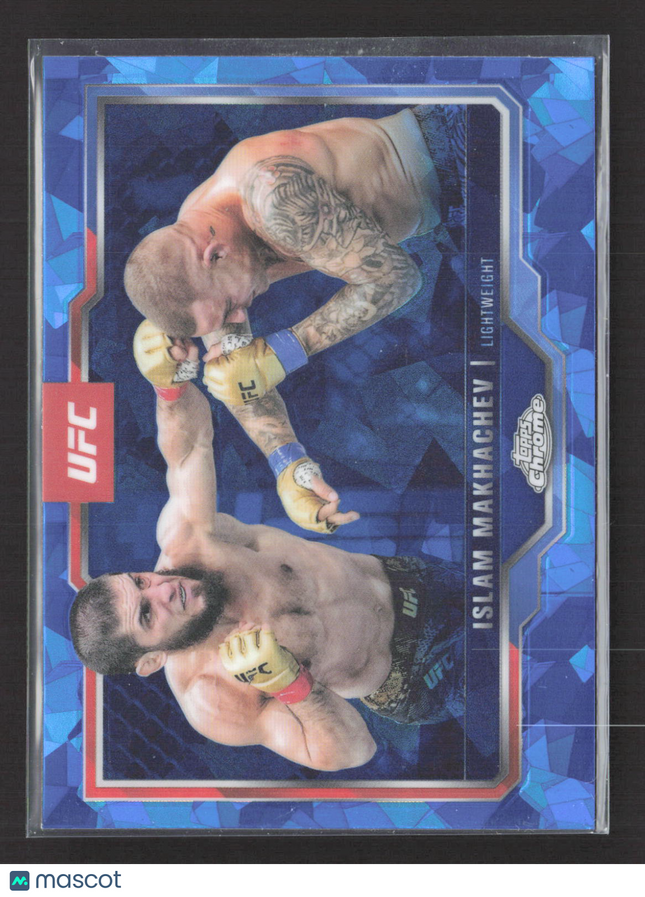 2025 Topps Chrome UFC Islam Makhachev #200 Blue Sapphire