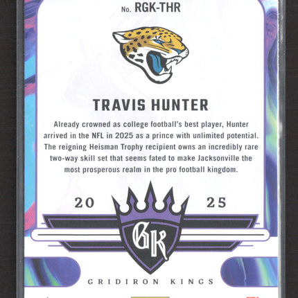2025 Panini Donruss Gridiron Kings Travis Hunter #RGK-THR