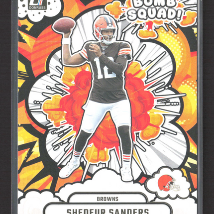 2025 Panini Donruss Football Bomb Squad Shedeur Sanders #BS-SSS