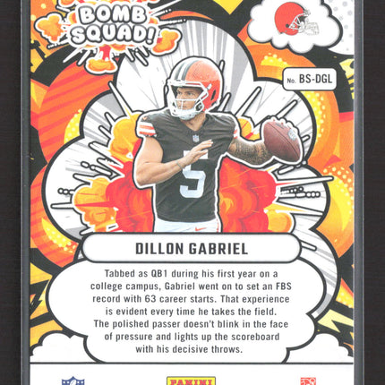 2025 Panini Donruss Bomb Squad Dillon Gabriel #BS-DGL