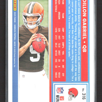 2025 Panini Donruss Football Dillon Gabriel #316