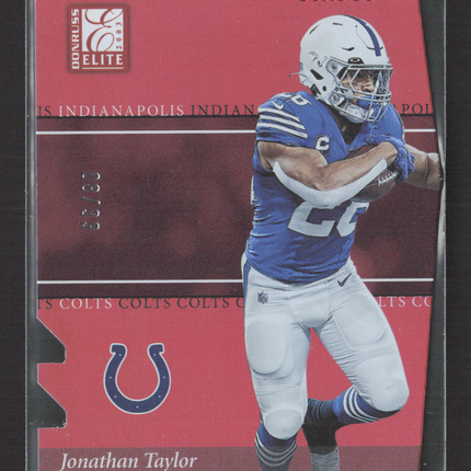 2023 Panini Donruss Elite Football Jonathan Taylor #19 Status 08/99