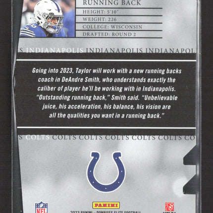 2023 Panini Donruss Elite Football Jonathan Taylor #19 Status 08/99