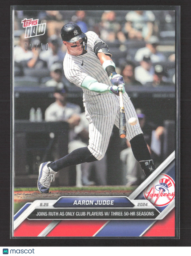 2024 Topps Now Aaron Judge #594 02/10 Red