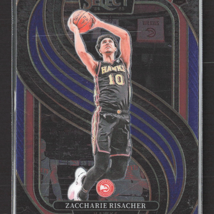 2025 Panini Select Basketball Zaccharie Risacher #180 Premier Level RC