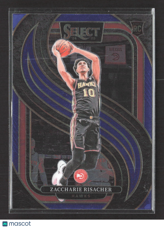 2025 Panini Select Basketball Zaccharie Risacher #180 Premier Level RC