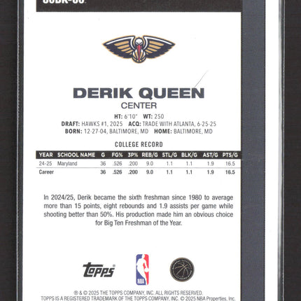 2025 Topps Derik Queen #80BK-60 RC