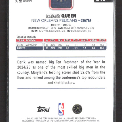 2025 Topps Flagship Derik Queen #213 RC