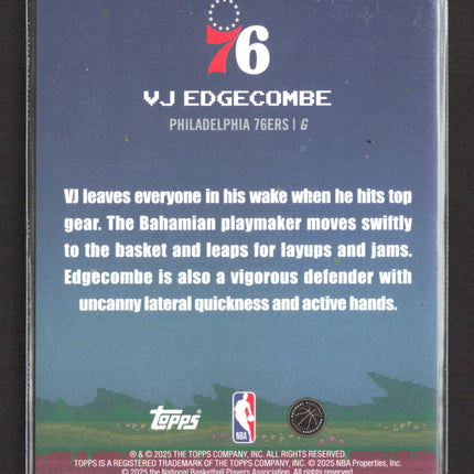 2025 Topps 8-Bit Ballers VJ Edgecombe #8B-33 RC