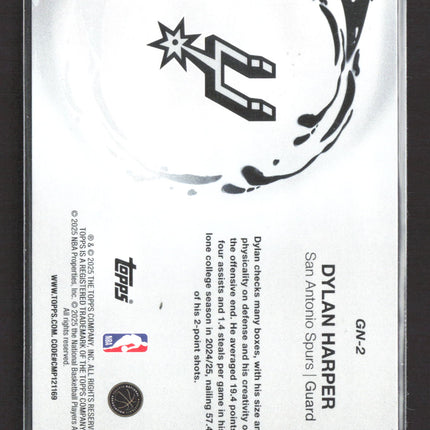 2025 Topps Generation Now Dylan Harper #GN-2 RC