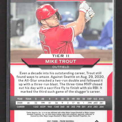 2021 Panini Prizm Baseball Mike Trout #173