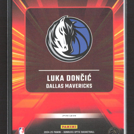2025 Panini Donruss Optic Prizm Express Lane Luka Doncic #6 Purple