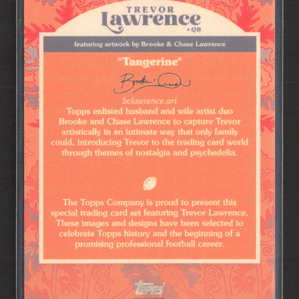 2021 Topps Trevor Lawrence Tangerine Trevor Lawrence #47