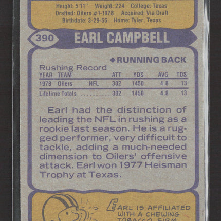 1979 Topps Earl Campbell #390