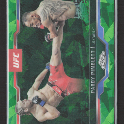2025 Topps Chrome UFC Paddy Pimblett #177 Green Sapphire /99