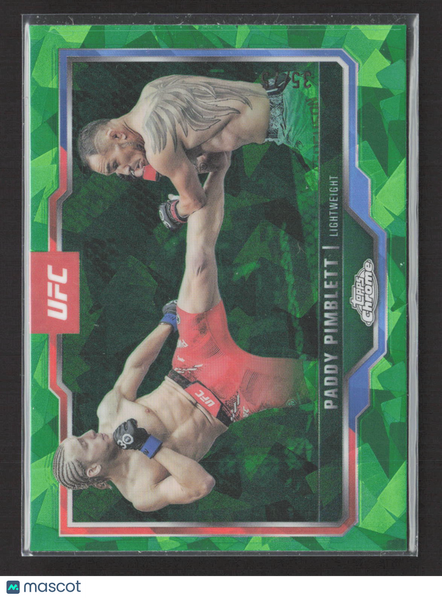 2025 Topps Chrome UFC Paddy Pimblett #177 Green Sapphire /99