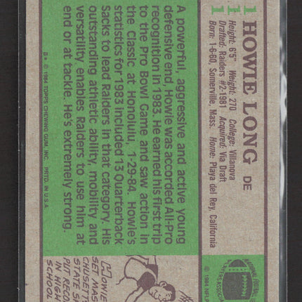 1984 Topps Howie Long #111
