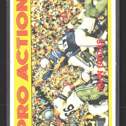 1972 Topps Pro Action John Unitas #251