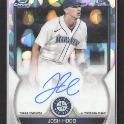 2023 Bowman Chrome Josh Hood #CPA-JHD Atomic Refractor 035/100 1st Bowman