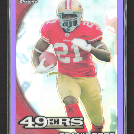 2010 Topps Chrome Frank Gore #C169 Purple Refractor /555