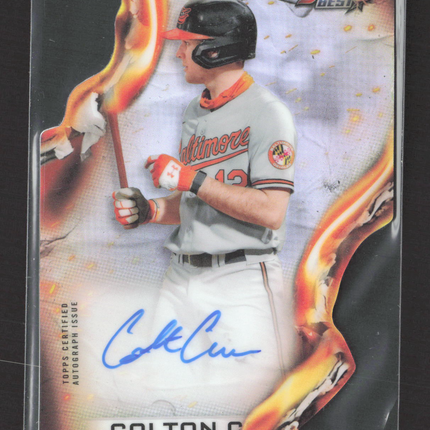 2021 Bowman's Best Heatwave Die-Cut Colton Cowser #HWDC-CC Die-cut 005/150 Auto