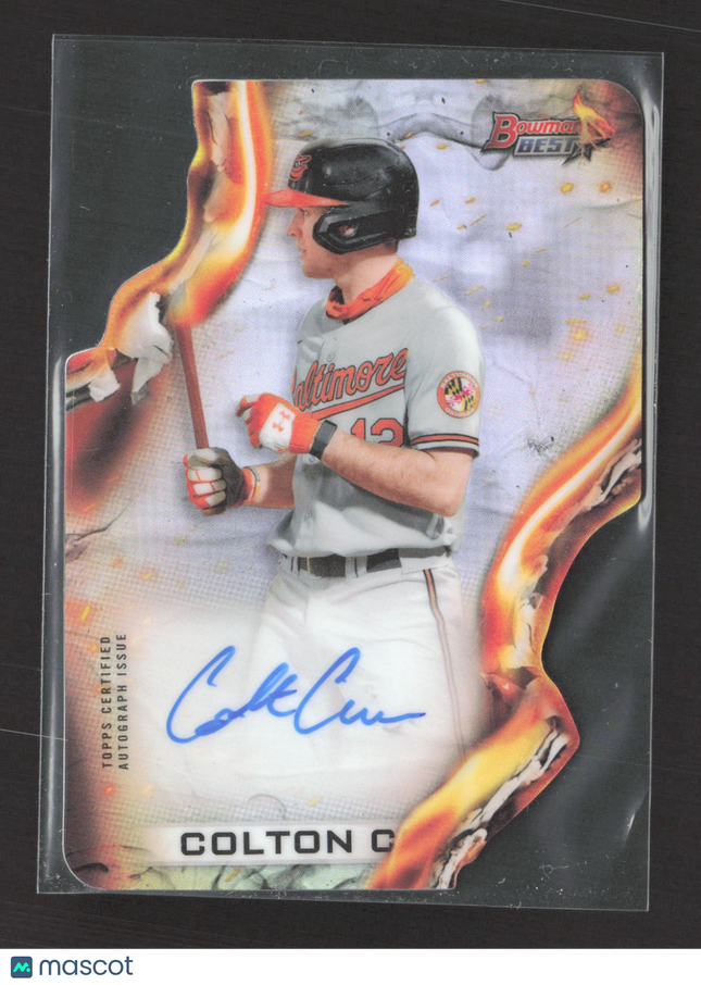 2021 Bowman's Best Heatwave Die-Cut Colton Cowser #HWDC-CC Die-cut 005/150 Auto