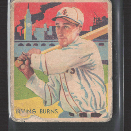 1935 National Chicle Diamond Stars Irving Burns #75