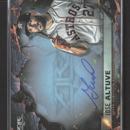 2022 Topps Fire Jose Altuve #SS-JA Scorching Sigs Autograph