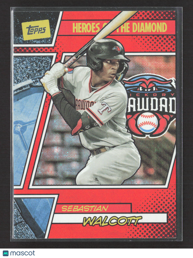 2024 Topps Heroes of the Diamond Sebastian Walcott #HOTD-7 Orange 15/25