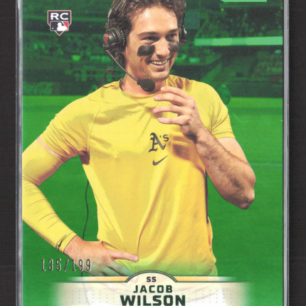 2025 Topps Stadium Club Jacob Wilson #33 Green RC 135/199