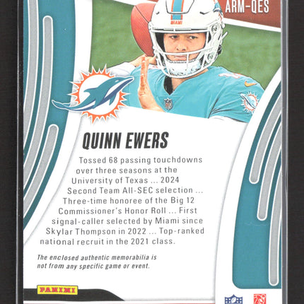 2025 Panini Absolute Football Quinn Ewers #ARM-QES RC Jersey